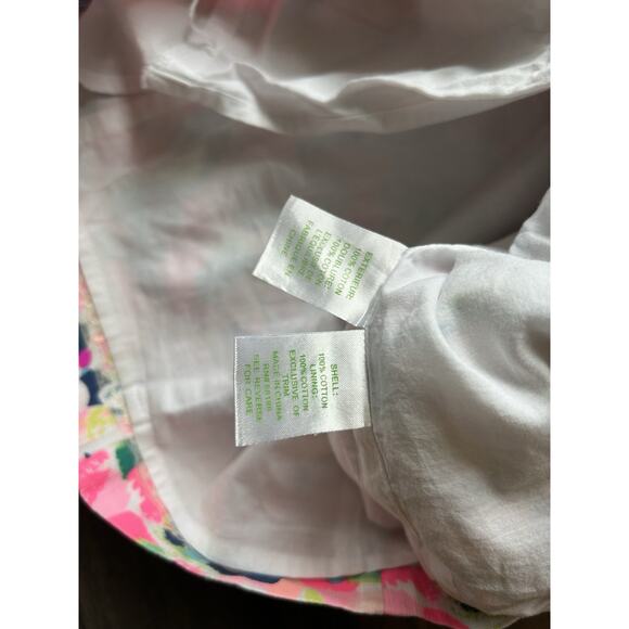 Lilly Pulitzer Cabrey Tropical Pina Colada Club Pink Tassels Shift Dress Sz 0 - Picture 12 of 12